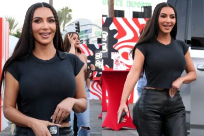 Kim K HED 1 Kim Kardashian brings Low-rise Pants back. Hmmmm