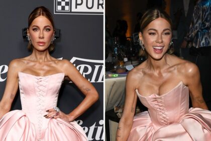 kate beckinsale christian siriano ballet corset dress variety power of wome Kate Beckinsale Pops in Pink Puffball Dress at Variety Power of Women 2024